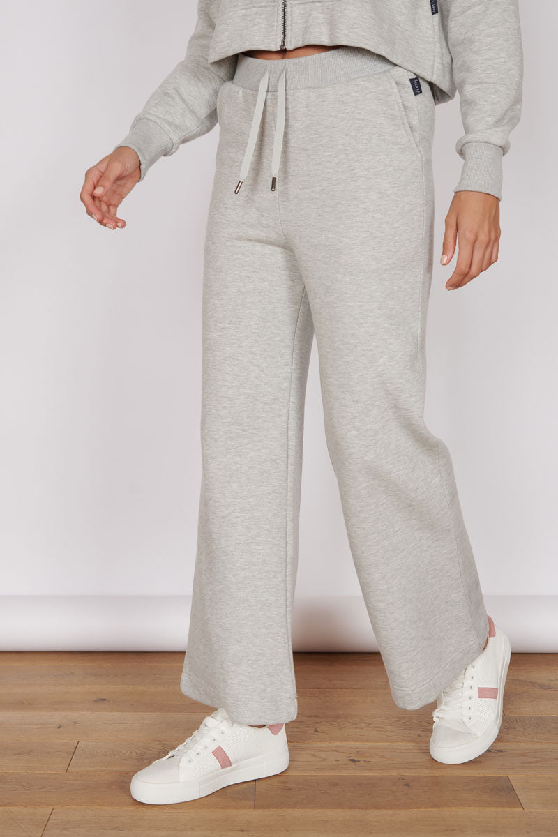Eleanor Light Grey Loungewear Wide Leg Joggers
