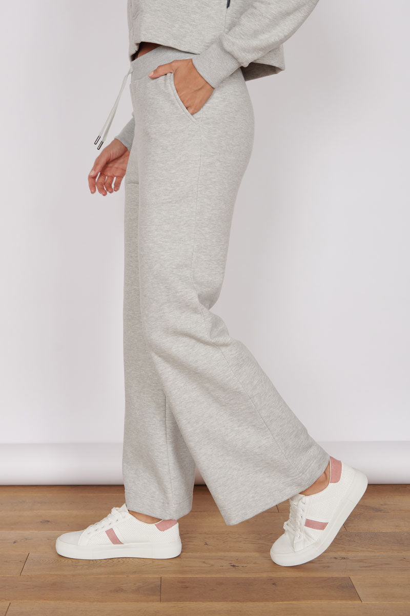 Eleanor Light Grey Loungewear Wide Leg Joggers