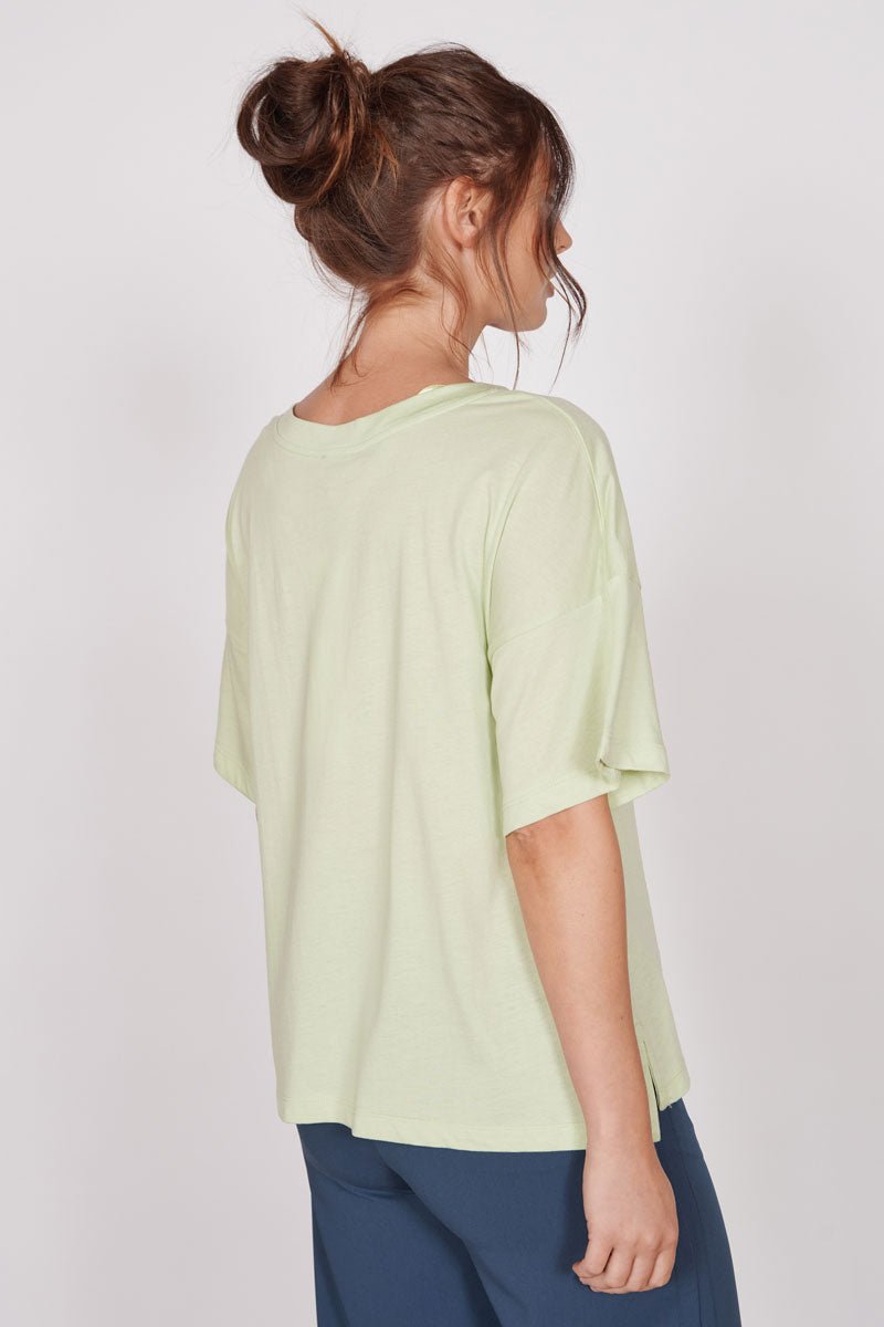 Ella Green Over Sized V Neck T-Shirt