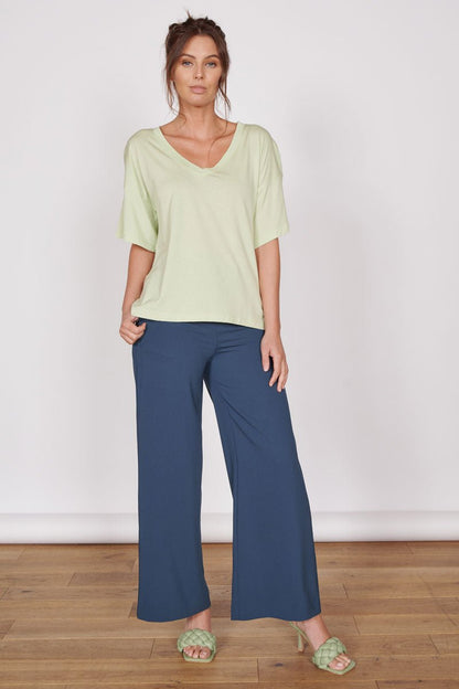 Ella Green Over Sized V Neck T-Shirt