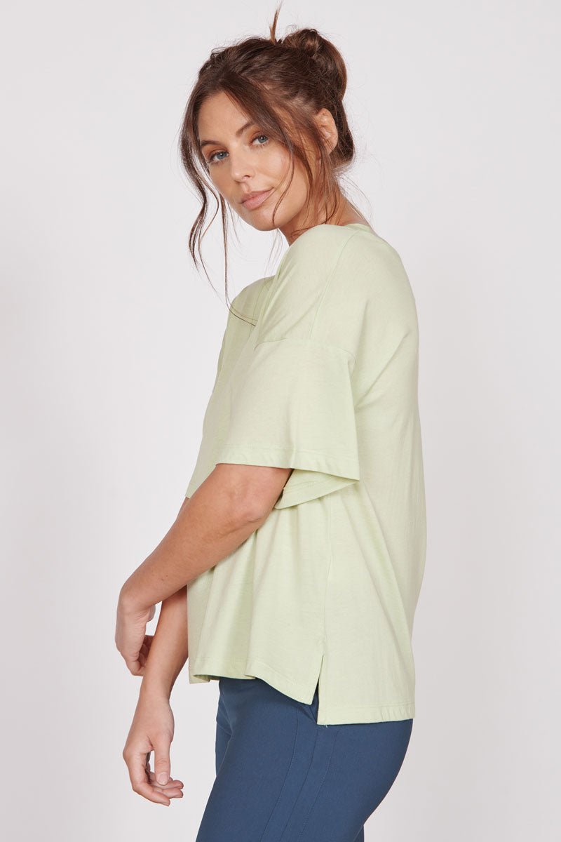Ella Green Over Sized V Neck T-Shirt